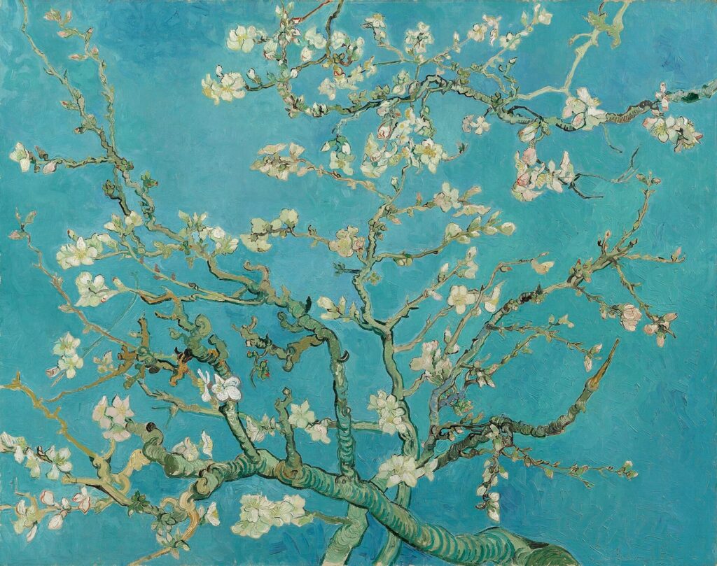 フィンセント・ファン・ゴッホ《花咲くアーモンドの木の枝》1890年2月