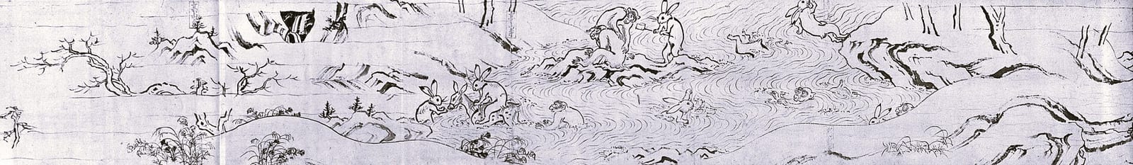 作者不詳（伝 鳥羽僧正覚猷）《鳥獣人物戯画》12〜13世紀（平安時代末〜鎌倉時代初期）