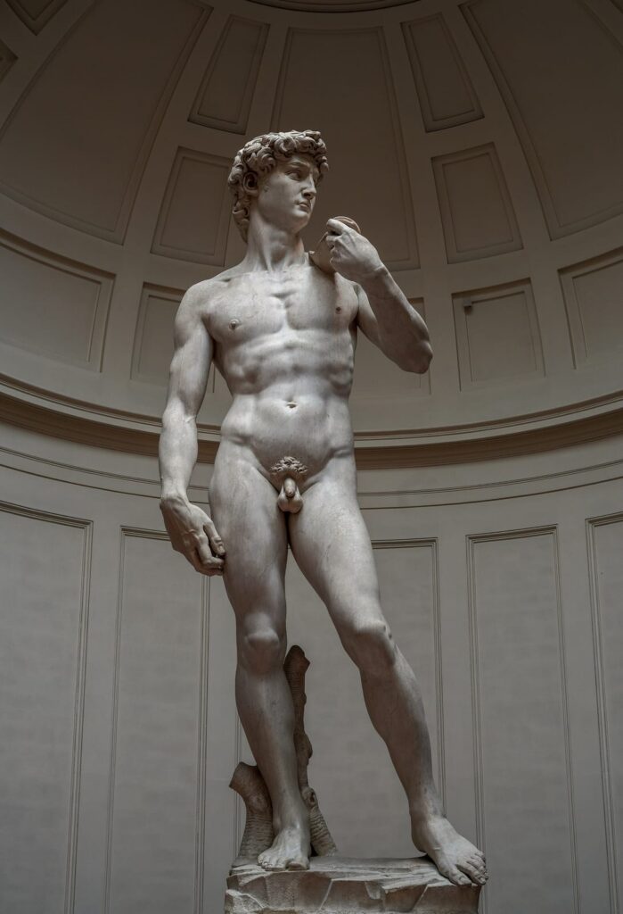 ミケランジェロ・ブオナローティ《ダビデ像》1501〜1504年