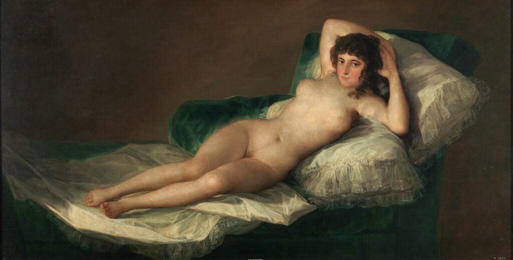 フランシスコ・デ・ゴヤ《裸のマハ》1797〜1800年頃