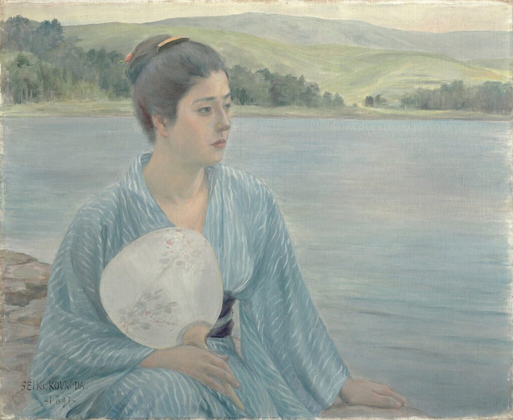 黒田清輝《湖畔》1897年（明治30年）