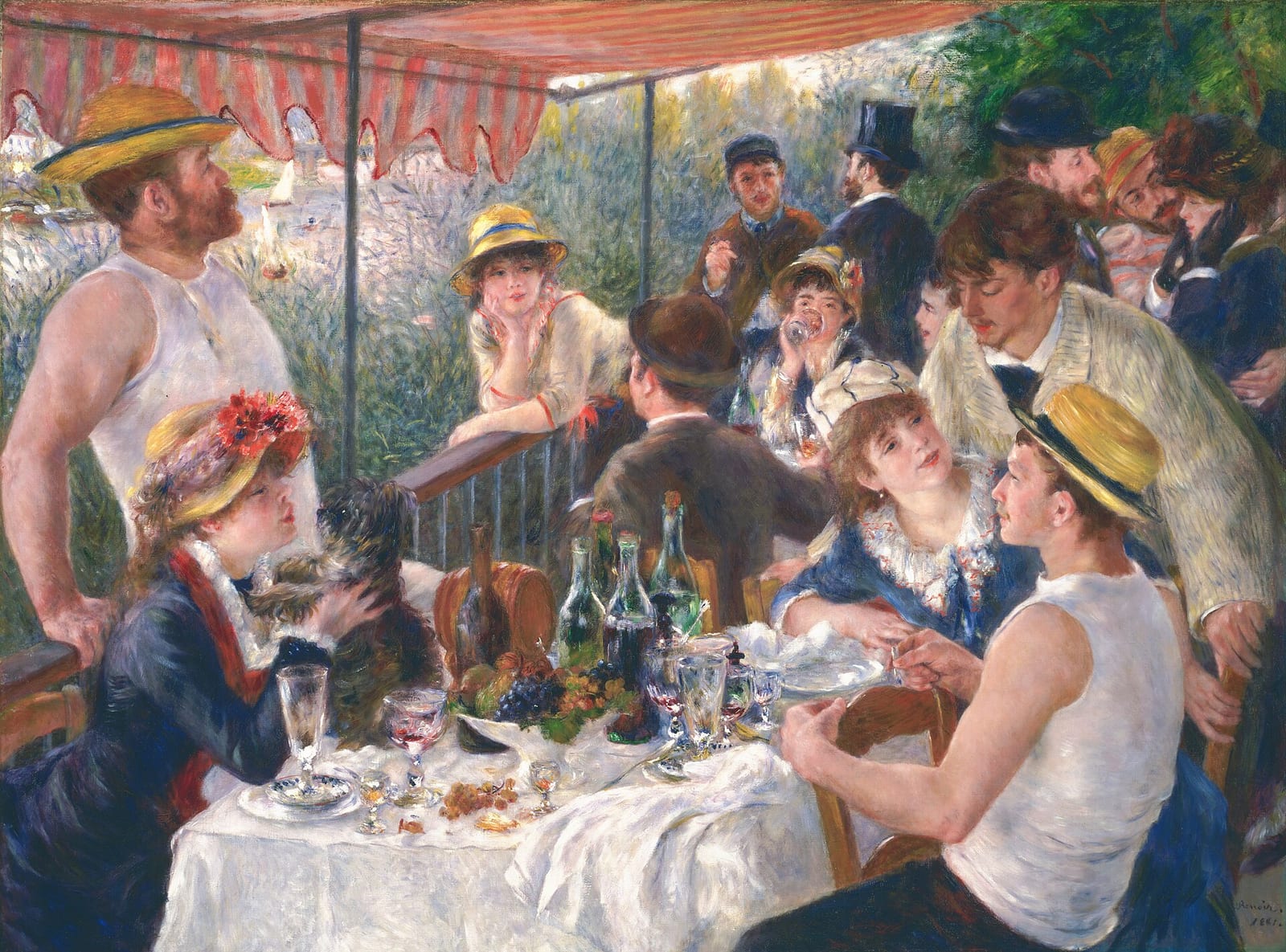ピエール=オーギュスト・ルノワール《舟遊びをする人々の昼食》1876年