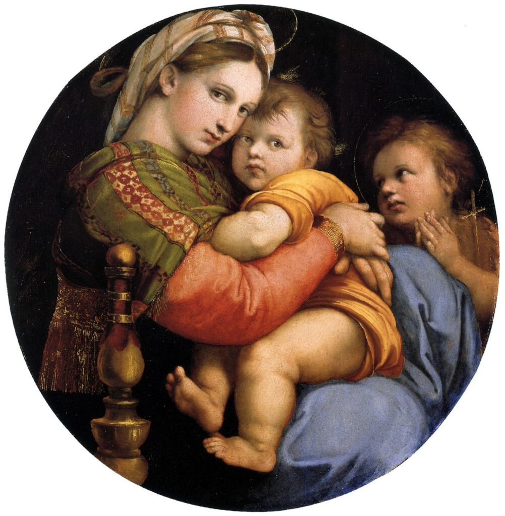 ラファエロ・サンティ《小椅子の聖母》1513〜1514年ごろ