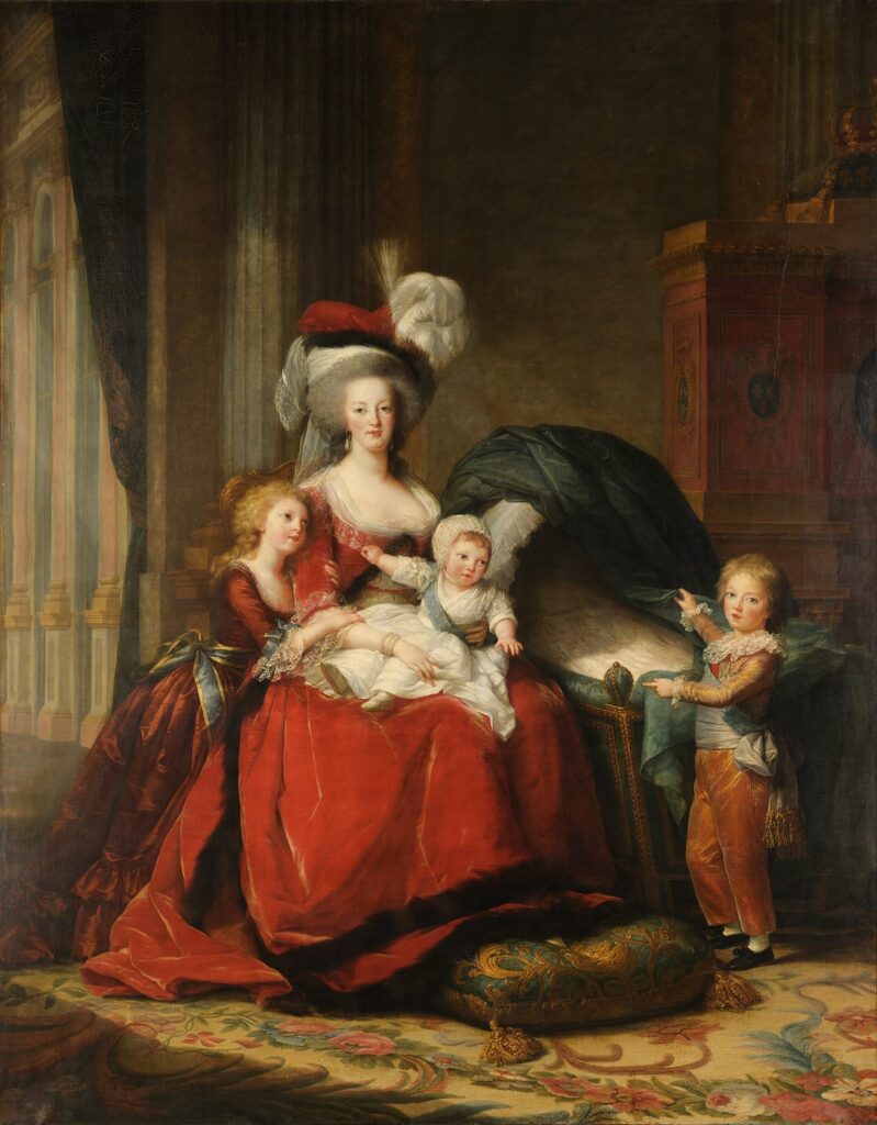 エリザベート＝ルイーズ・ヴィジェ＝ルブラン《マリー・アントワネットとその子供たち》1787年