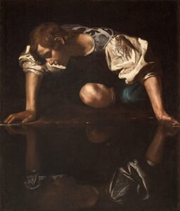 ミケランジェロ・メリージ・ダ・カラヴァッジオ《ナルキッソス (カラヴァッジョ)》1597〜1599年頃