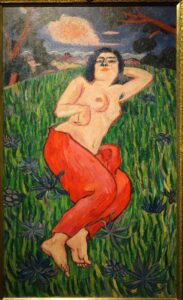 萬鉄五郎《裸体美人》1912年