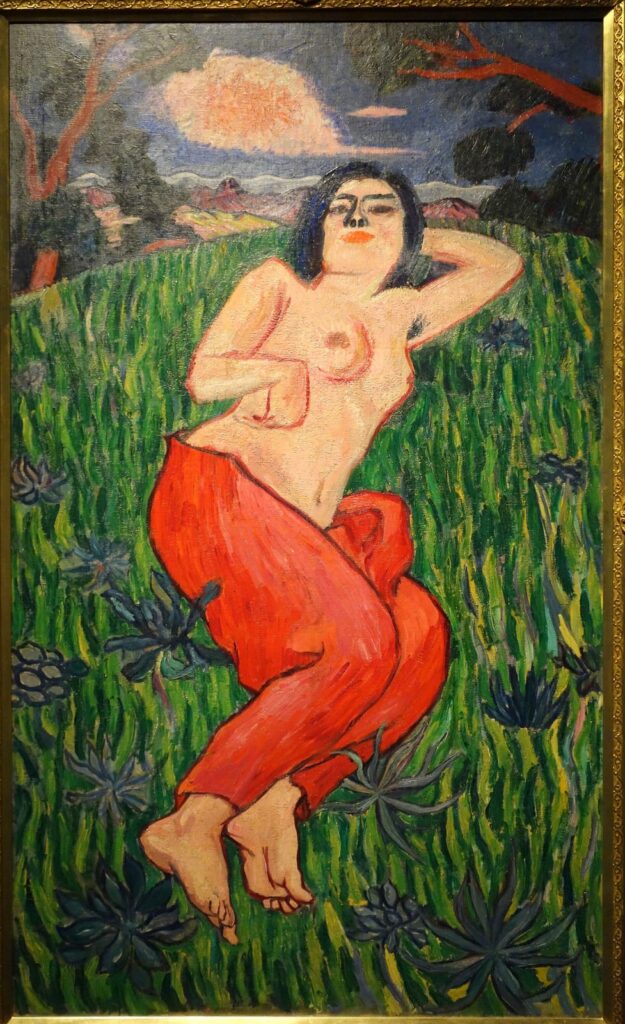 萬鉄五郎《裸体美人》1912年