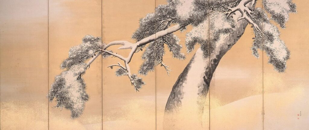 円山応挙《雪松図屏風》1786年（天明6年）頃