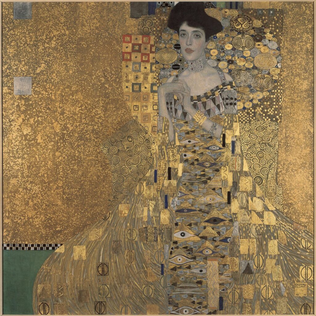 グスタフ・クリムト《アデーレ・ブロッホ＝バウアーの肖像 I》1907年
