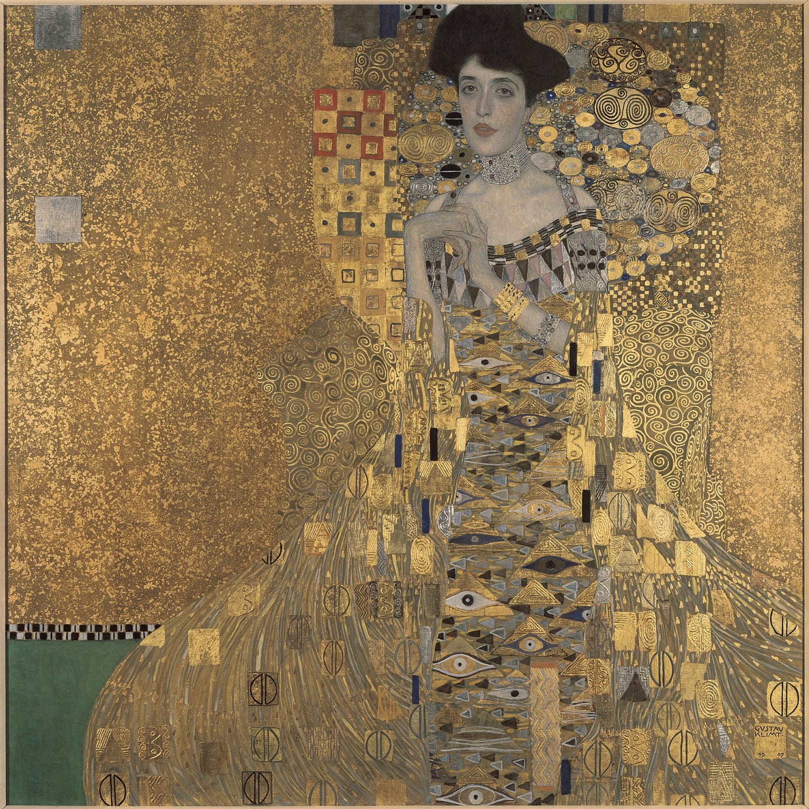 グスタフ・クリムト《アデーレ・ブロッホ=バウアーの肖像 I》1907年