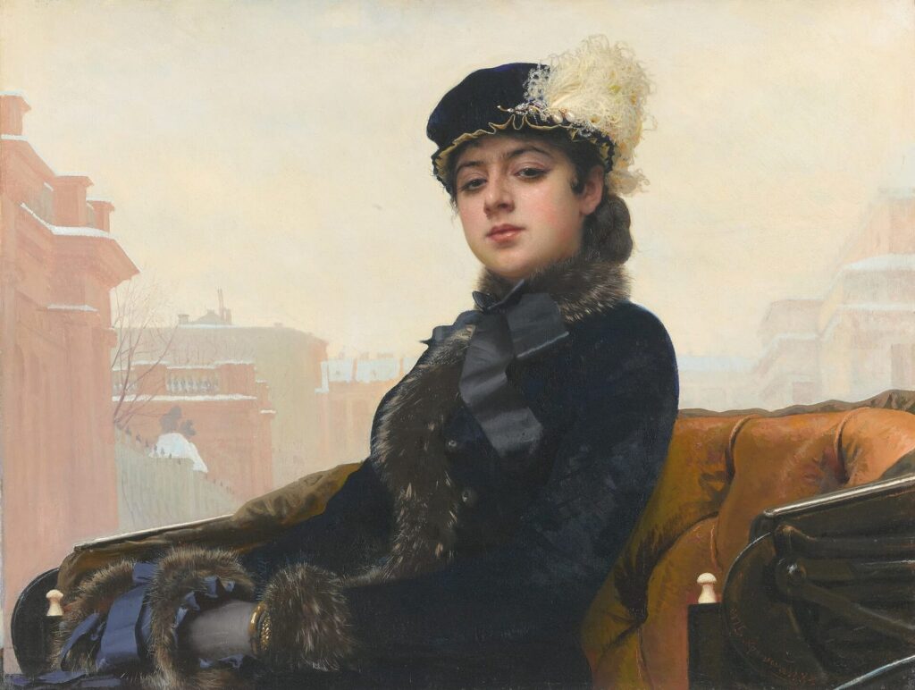 イヴァン・クラムスコイ《見知らぬ女》1883年