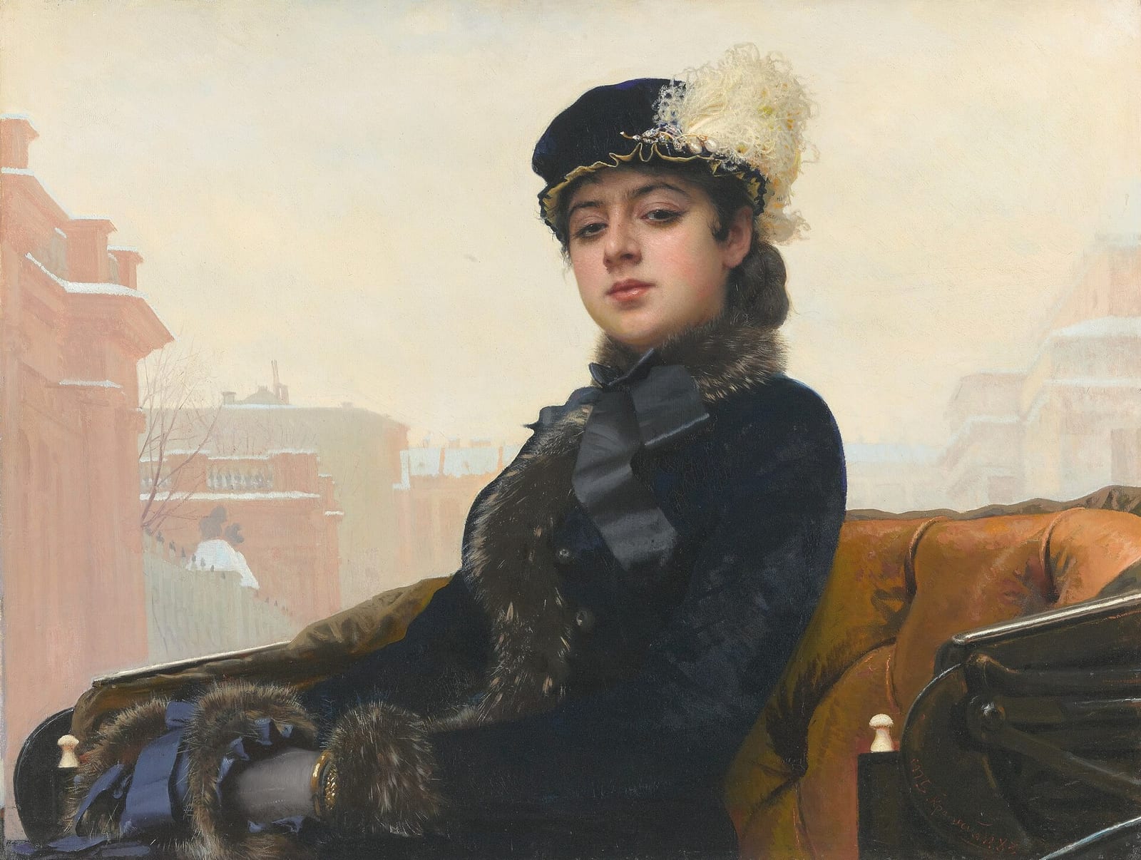イヴァン・クラムスコイ《見知らぬ女》1883年