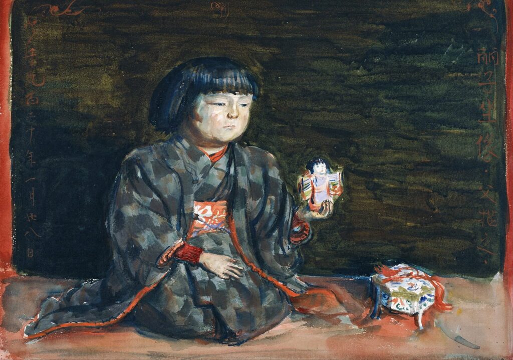 岸田劉生《麗子坐像》1920年