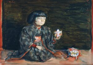 岸田劉生《麗子坐像》1920年
