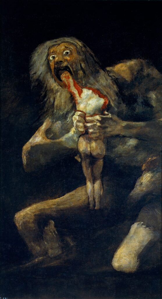 フランシスコ・デ・ゴヤ《我が子を食らうサトゥルヌス》1820〜1823年