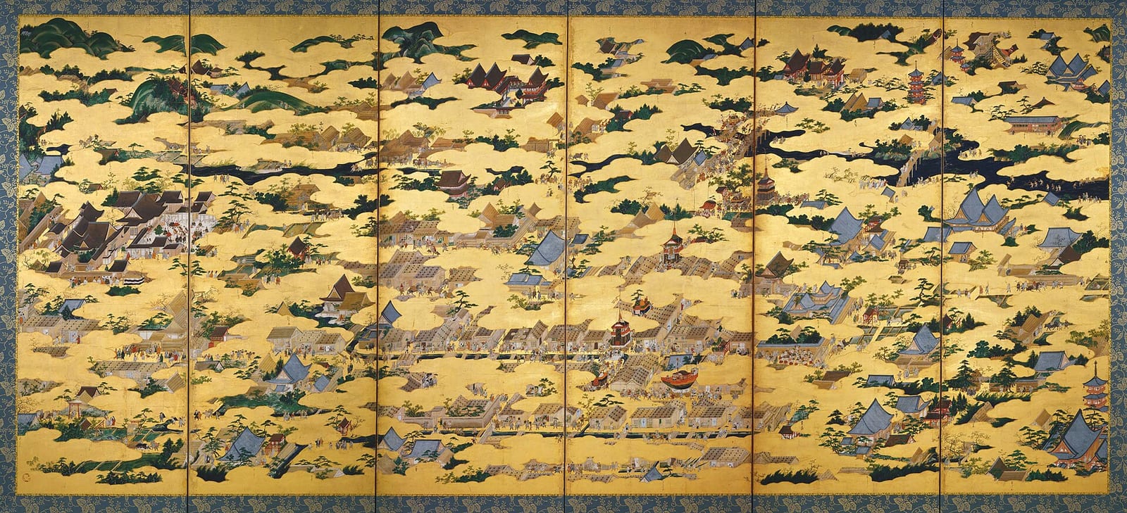 狩野永徳《上杉本洛中洛外図屏風》1565年(永禄8年)