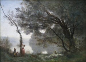 ジャン＝バティスト・カミーユ・コロー《モルトフォンテーヌの思い出》1864年