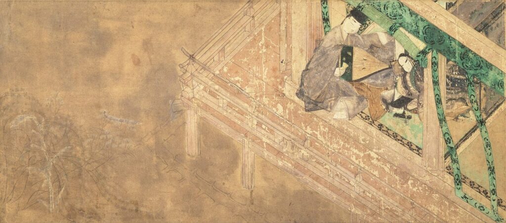 作者不詳（伝 藤原隆能）《源氏物語絵巻》平安時代末期（1119〜1150年頃）