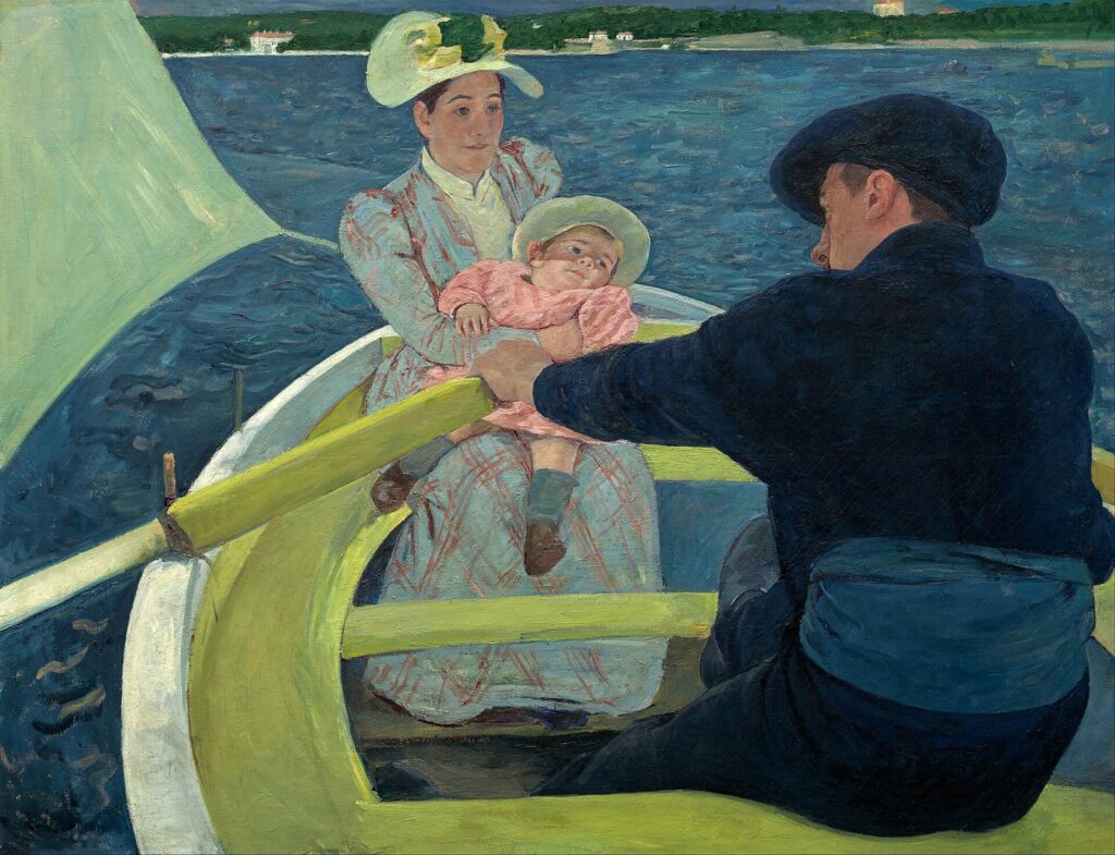 メアリー・カサット《舟遊び》1893〜1894年