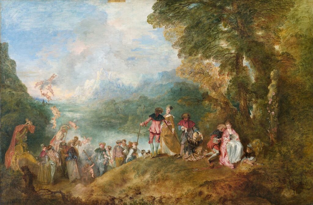 アントワーヌ・ヴァトー《シテール島の巡礼》1717年