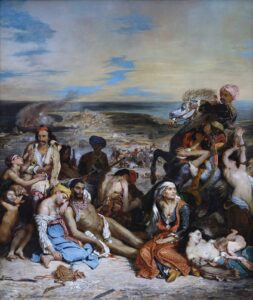 ウジェーヌ・ドラクロワ《キオス島の虐殺》1824年