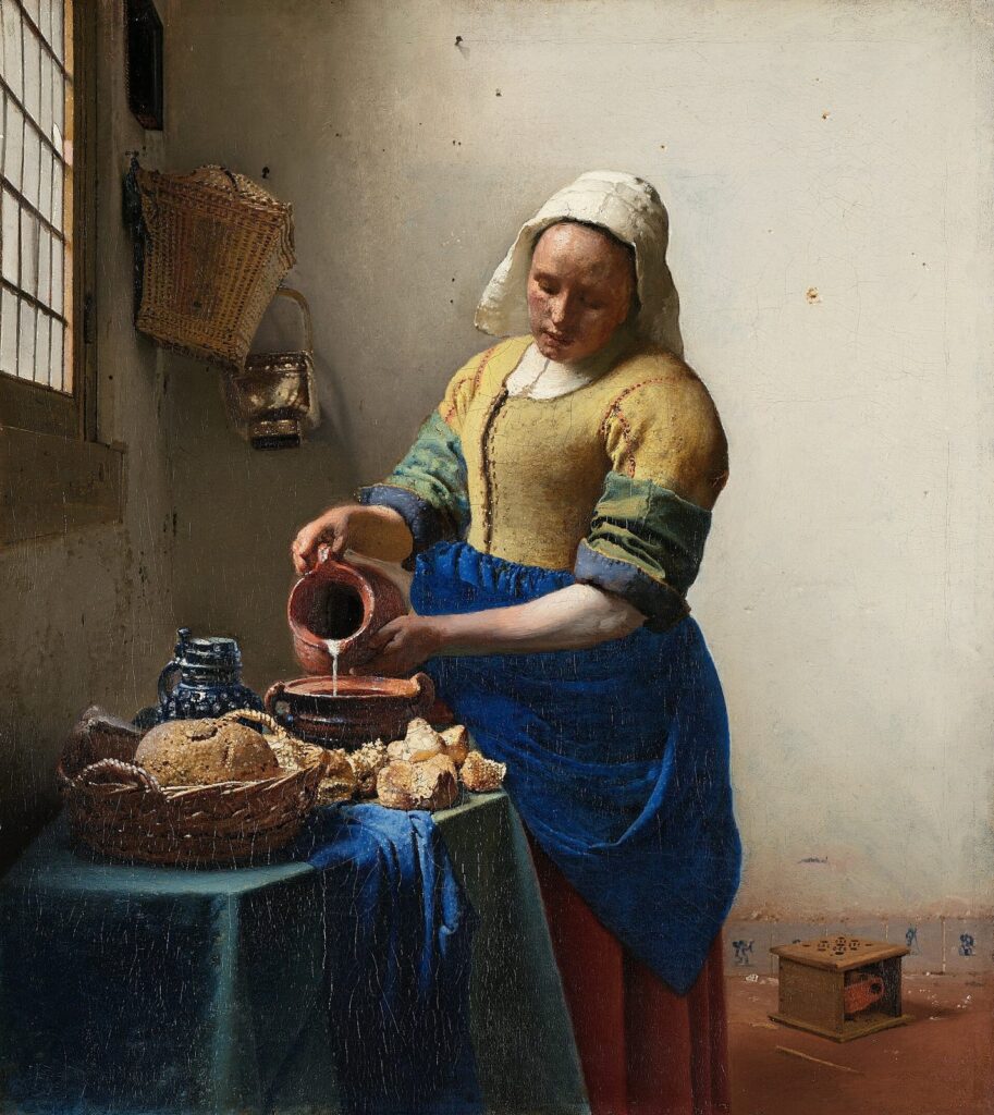 ヨハネス・フェルメール《牛乳を注ぐ女》1657年頃