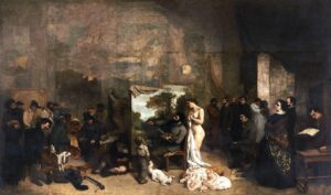 ギュスターヴ・クールベ《画家のアトリエ》1855年