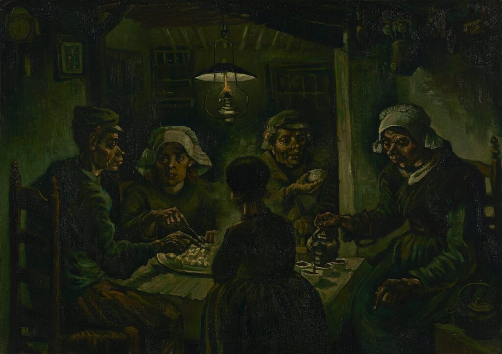 フィンセント・ファン・ゴッホ《ジャガイモを食べる人々》1885年