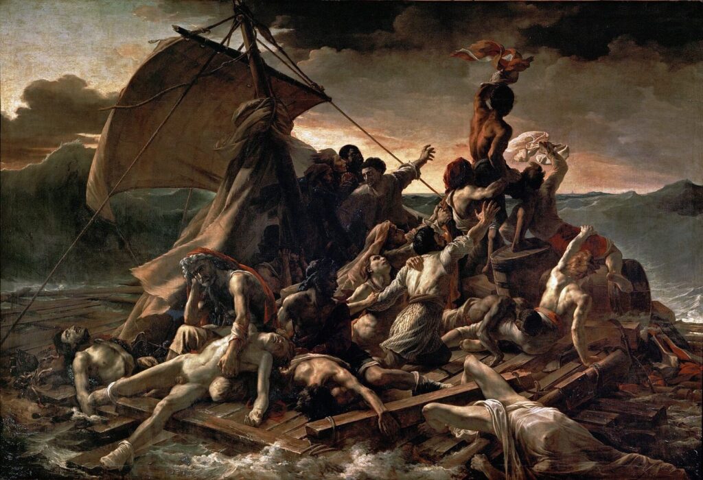 テオドール・ジェリコー《メデューズ号の筏》1818〜1819年