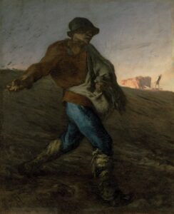 ジャン＝フランソワ・ミレー《種まく人》1850年