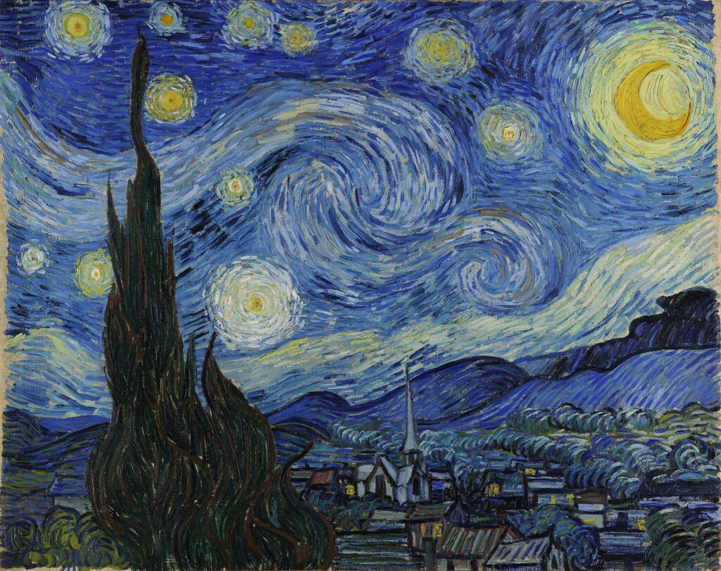 フィンセント・ファン・ゴッホ《星月夜》1889年