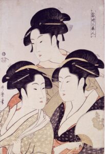 喜多川歌麿《当時三美人》1793年頃