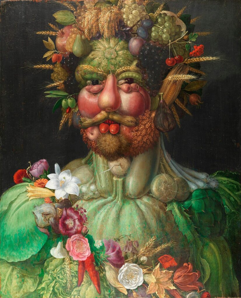 ジュゼッペ・アルチンボルド《ウェルトゥムヌス》1591年