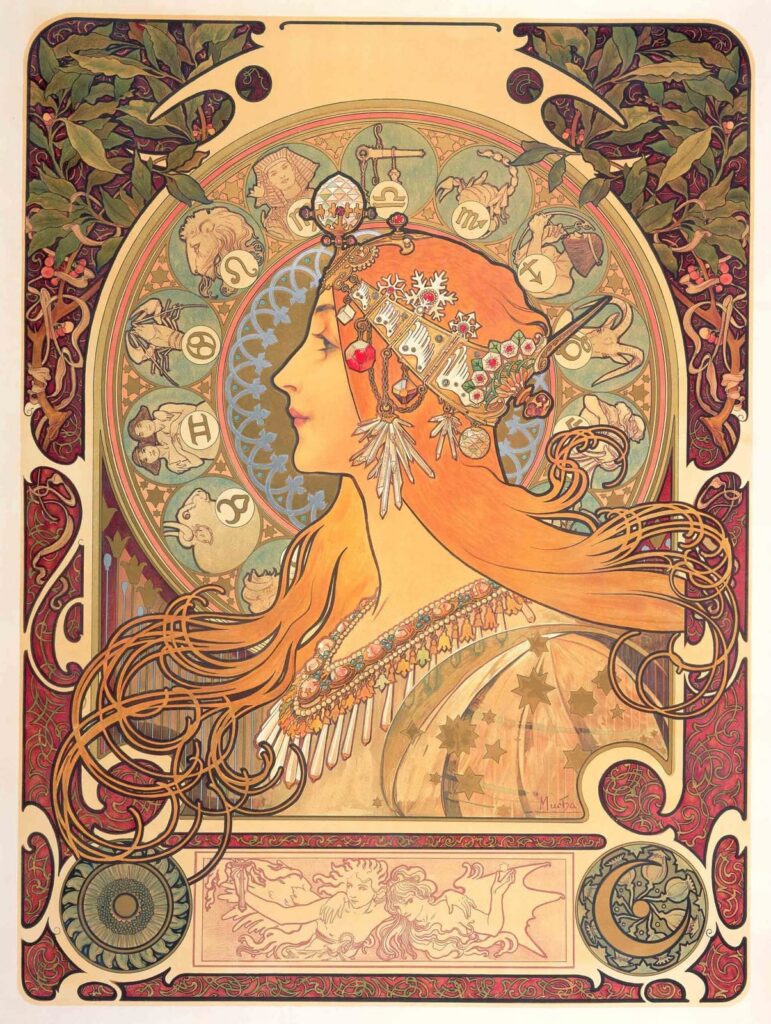 アルフォンス・ミュシャ《黄道十二宮》1896年