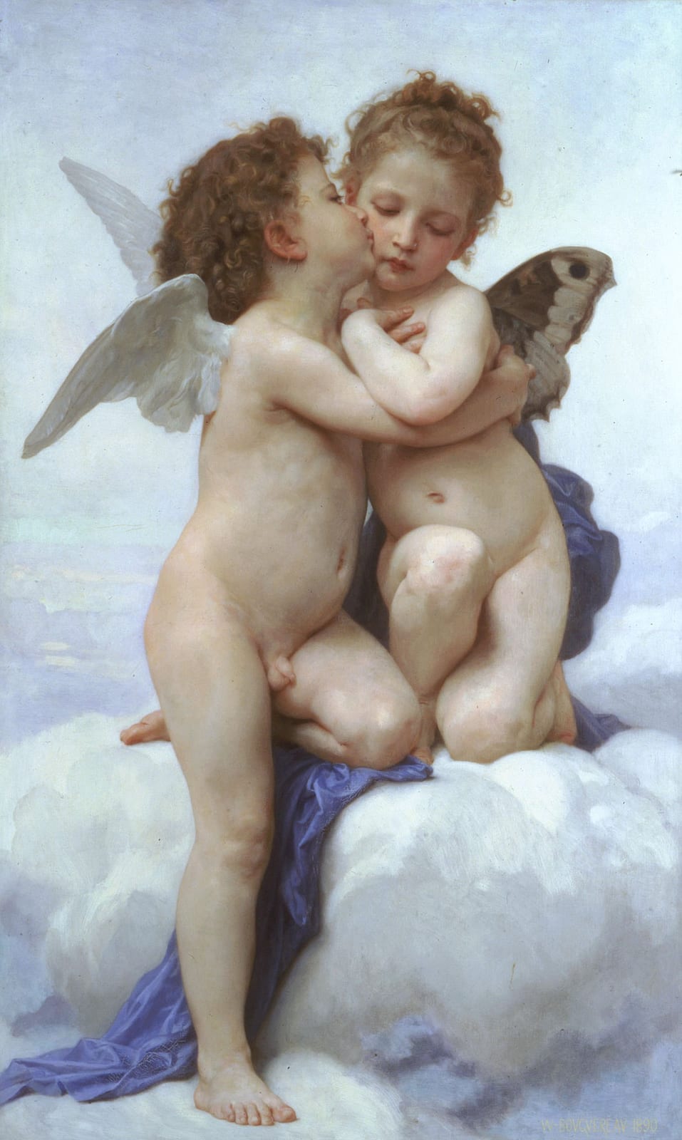 ウィリアム・アドルフ・ブグロー《アムールとプシュケー、子供たち》1890年