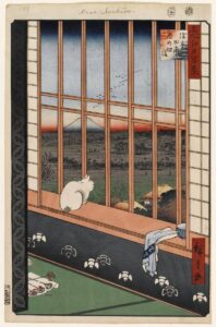 歌川広重《名所江戸百景 浅草田甫酉の町詣》1857年（安政4年）11月