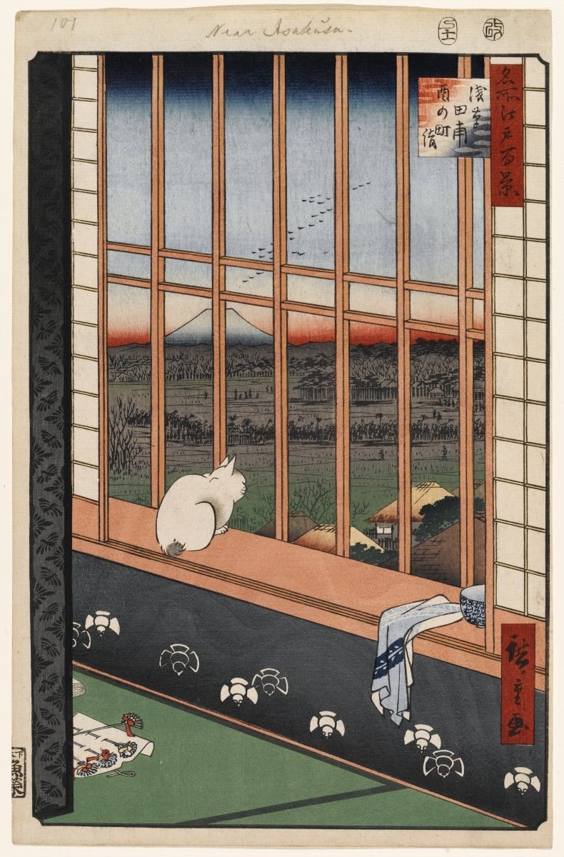 歌川広重《名所江戸百景 浅草田甫酉の町詣》1857年（安政4年）11月