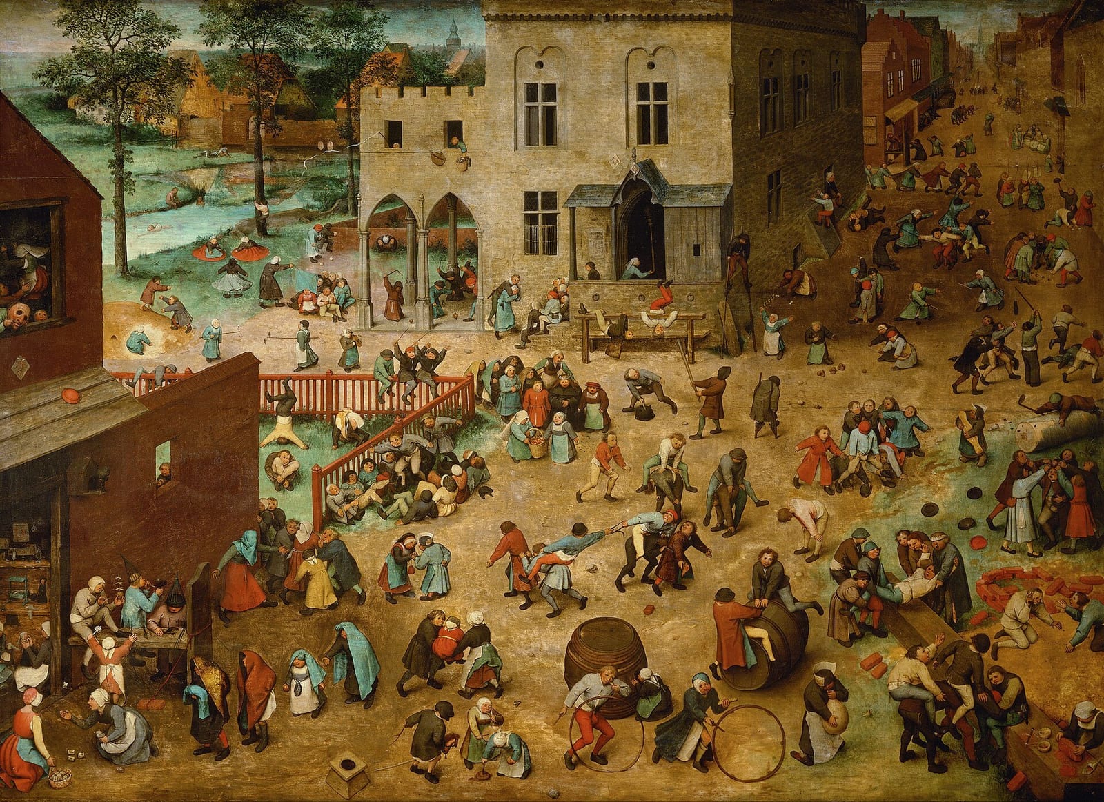 ピーテル・ブリューゲル《子供の遊戯》1560年