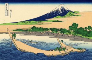 葛飾北斎《東海道江尻田子の浦略図》1830〜1834年頃（天保元〜5年、諸説あり）