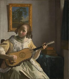 ヨハネス・フェルメール《ギターを弾く女》1672年頃