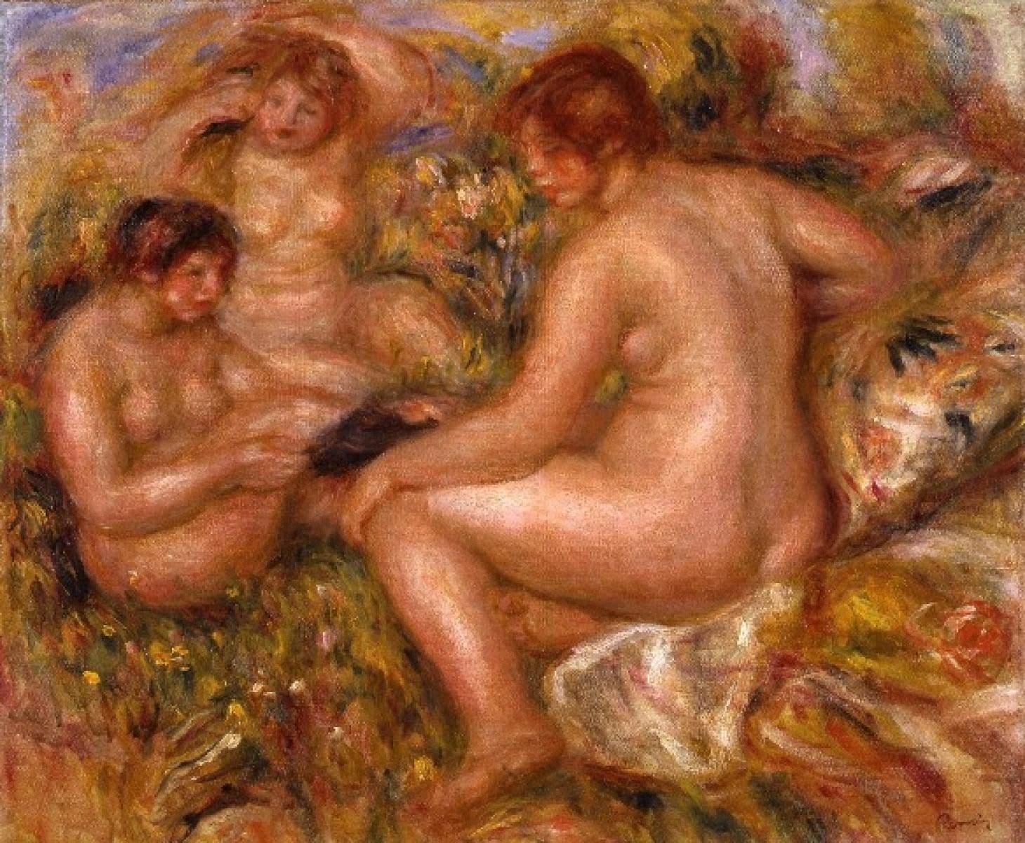 ピエール=オーギュスト・ルノワール《三人の浴女》1917〜1919年